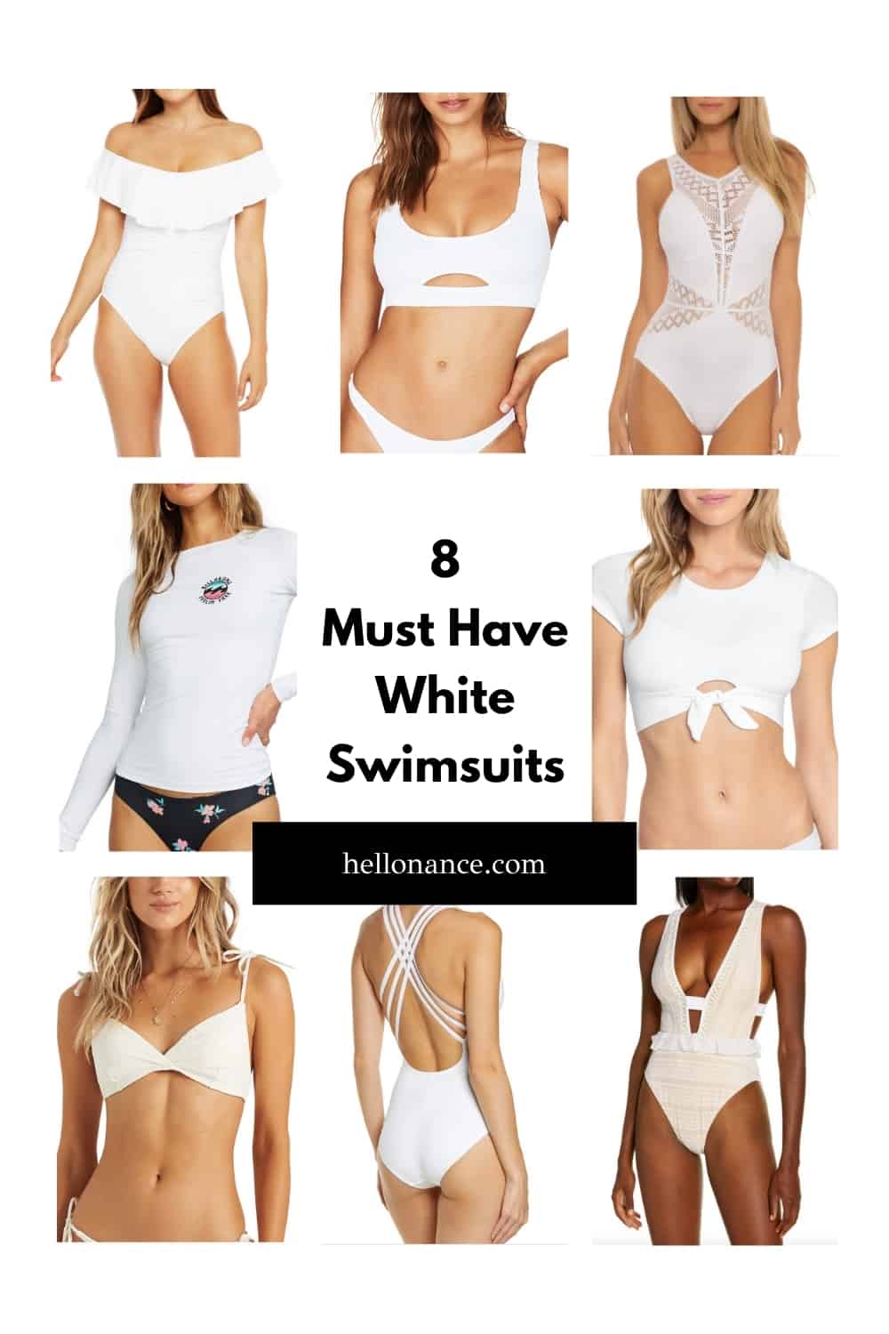 With Summer in full swing, choose an eternally chic favourite like the white swimsuit! Swim ahead with the most flattering bikini and one-piece to stay cool during the hot summer months.